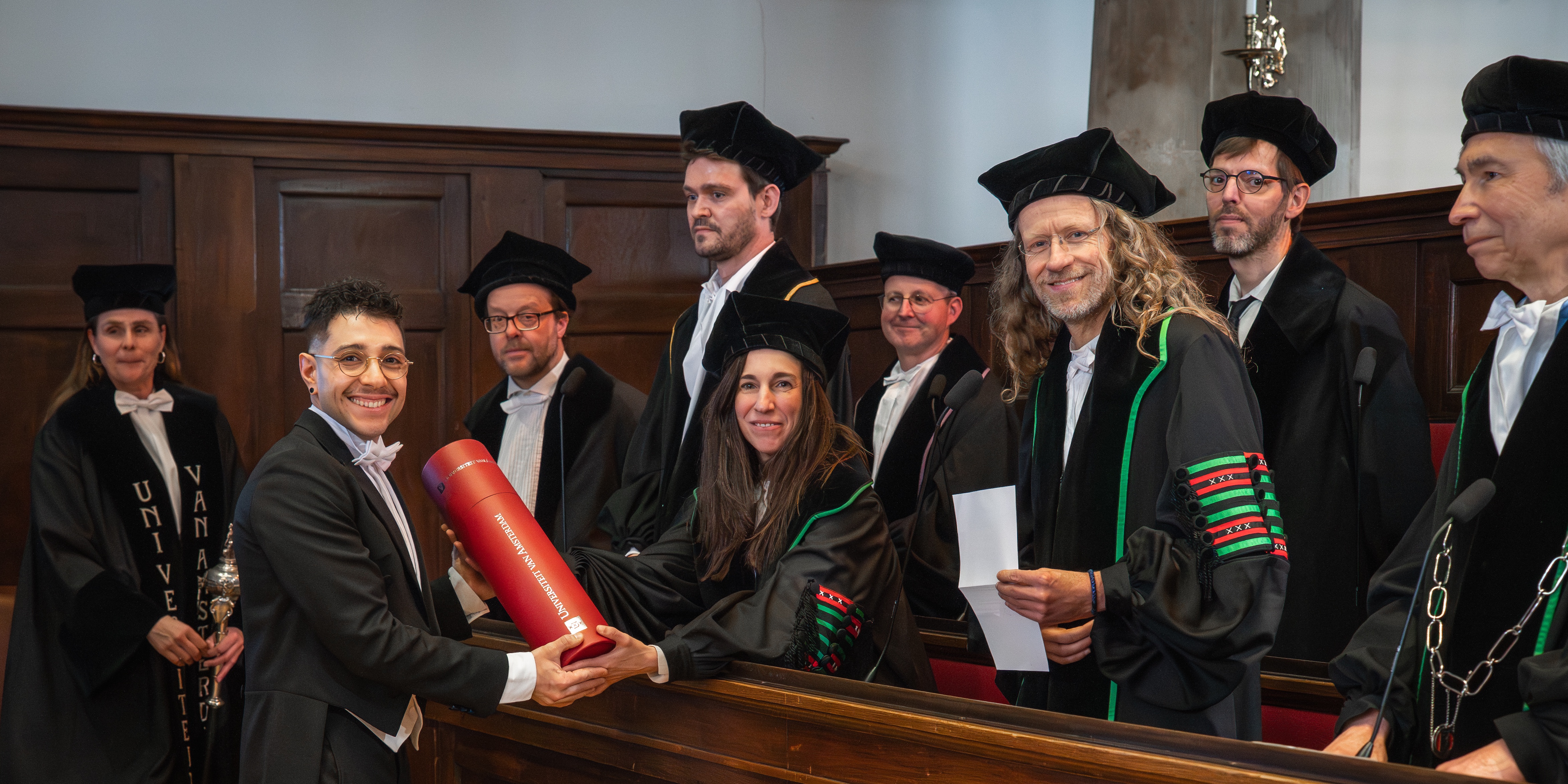 George Yiasemis at his PhD defense, April 2026